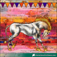 Horse Color:Amber Champagne Tobiano Near Leopard 
