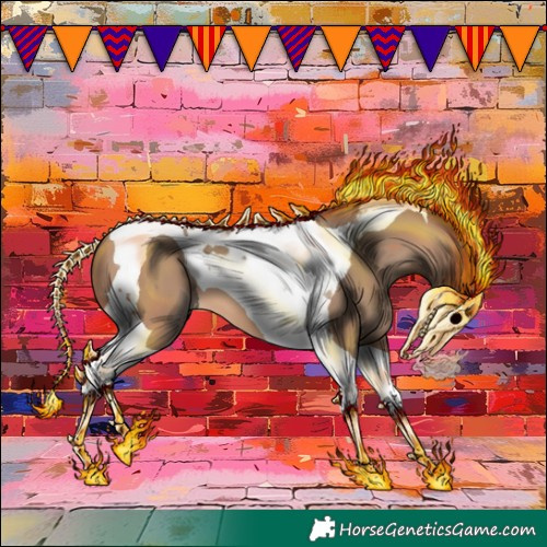 Horse Color:Sable Champagne Tobiano 