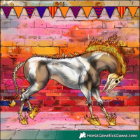 Horse Color:Sable Champagne Tobiano