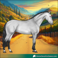 Horse Color:Bay Chinchilla Dun