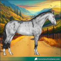 Horse Color:Bay Chinchilla Dun Brindle