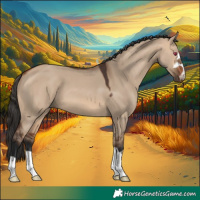 Horse Color:Bay Dun