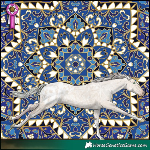 Horse Color:Watercolor Silver Amber Champagne Ice Dun Tobiano Blanket 