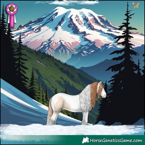 Horse Color:Buckskin Pearl Dun Splash Tobiano 
