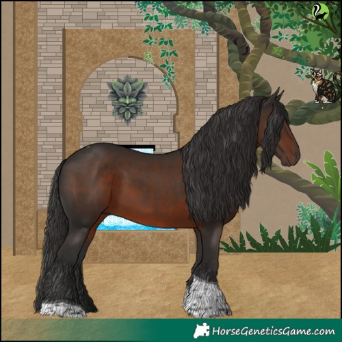 Horse Color:Liver Chestnut Tobiano 