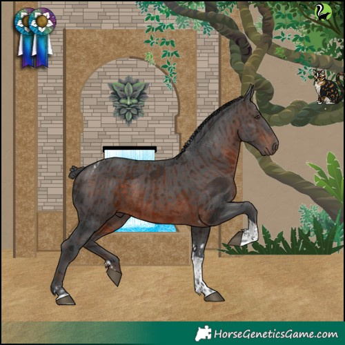 Horse Color:Liver Chestnut Tobiano  and Brown Merle Tobiano 