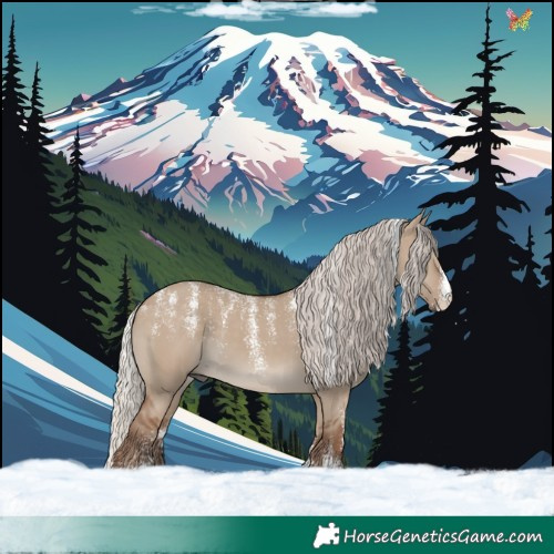 Horse Color:Powder White Silver Grullo 
