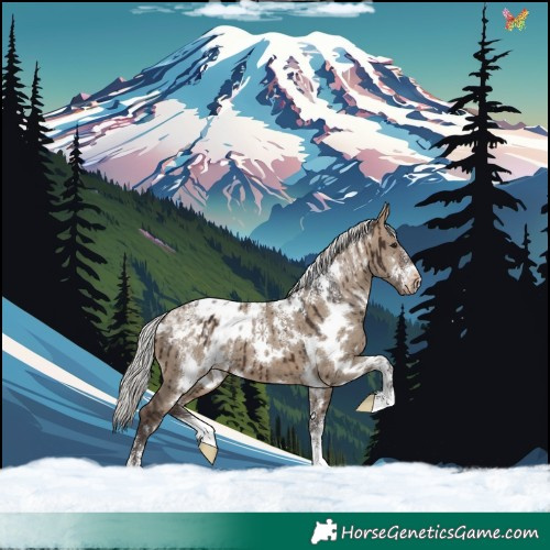 Horse Color:Powder White White Spotted Silver Brown Dun Blanket Brindle