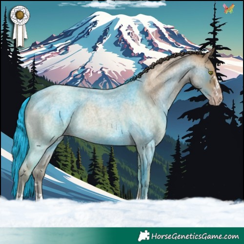 Horse Color:Classic Cream Champagne Roan