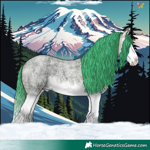 Horse Color:Watercolor Bay Ice Roan Dun Splash 