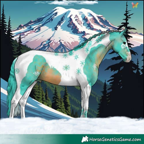 Horse Color:Watercolor Brown Tobiano