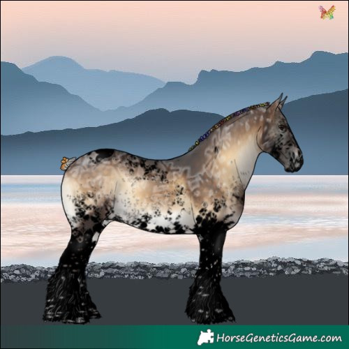 Horse Color:Void Painted White Spotted Silver Brown Ice Onyx Tobiano 