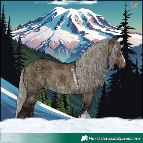 Horse Color:Gray Silver Brown Ice Dun Sabino Appaloosa