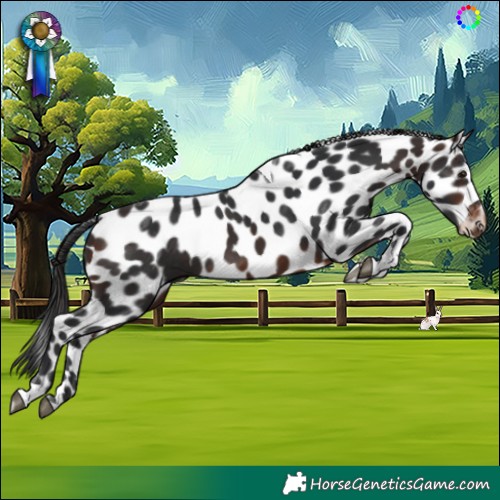 Horse Color:Brown Tobiano Skewed Appaloosa