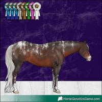 Horse Color:Powder White Silver Brown 