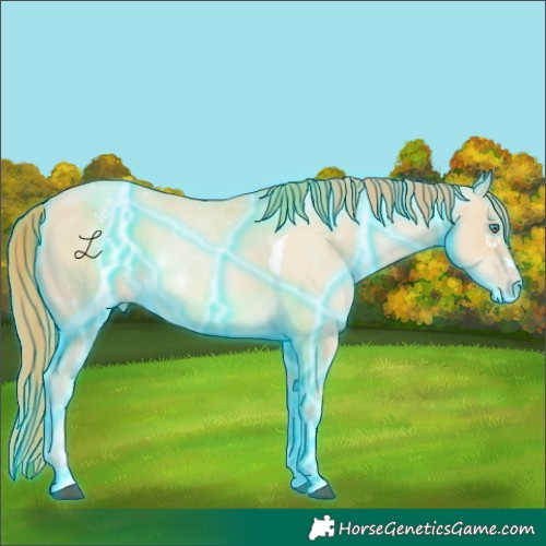 Horse Color:Thunderstruck Smoky Black Pearl Tobiano 