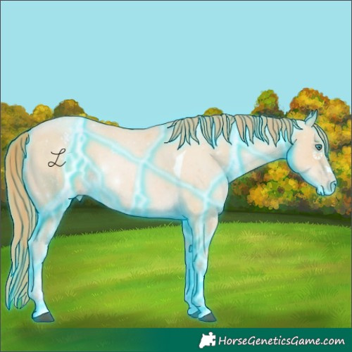 Horse Color:Thunderstruck Smoky Black Pearl Tobiano 