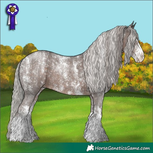 Horse Color:Powder White Silver Black Sabino
