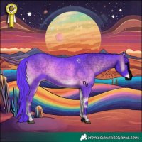 Horse Color:Void Watercolor Blue Onyx Splash 