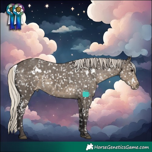 Horse Color:White Spotted Silver Smoky Grullo Snowflake Varnish Rabicano 