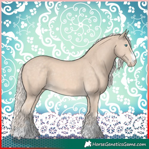 Horse Color:Cremello Mushroom 