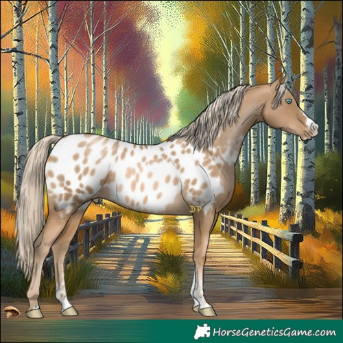 Horse Color:Chocolate Palomino Pearl Mushroom Sabino Splash Appaloosa