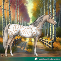 Horse Color:Chocolate Palomino Pearl Mushroom Sabino Splash Appaloosa 