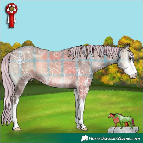 Horse Color:Painted Plaid  Silver Blue Onyx Ice Sabino 