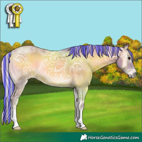 Horse Color:Painted Watercolor Silver Blue Onyx Ice 