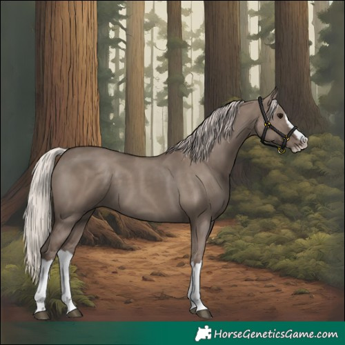 Horse Color:Silver Grullo Splash