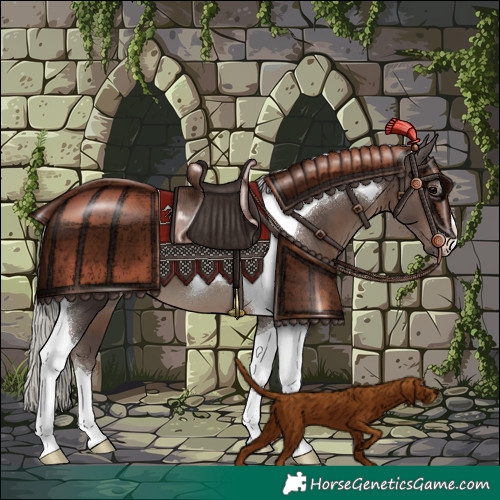 Horse Color:Silver Black Tobiano