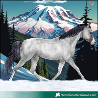 Horse Color:Platinum Painted Brown Ice Roan Onyx Splash Tobiano