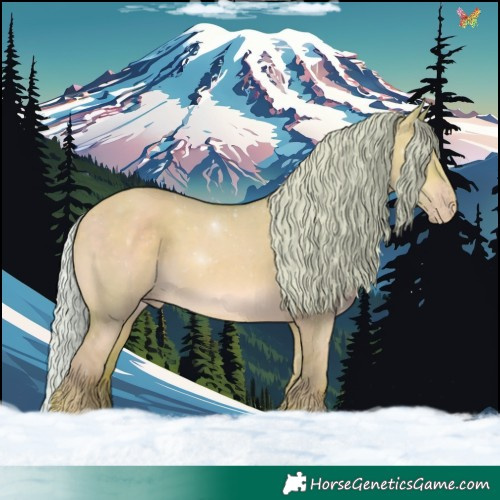 Horse Color:Watercolor Silver Sable Champagne Dun