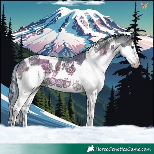 Horse Color:Watercolor Blue Onyx Ice Splash Tobiano 