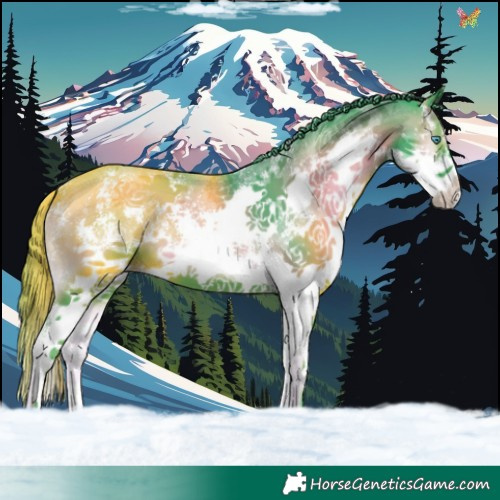 Horse Color:Watercolor Blue Onyx Sabino Splash