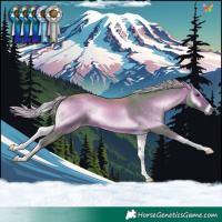 Horse Color:Watercolor Silver Brown Onyx