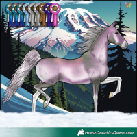 Horse Color:Watercolor Silver Brown Onyx