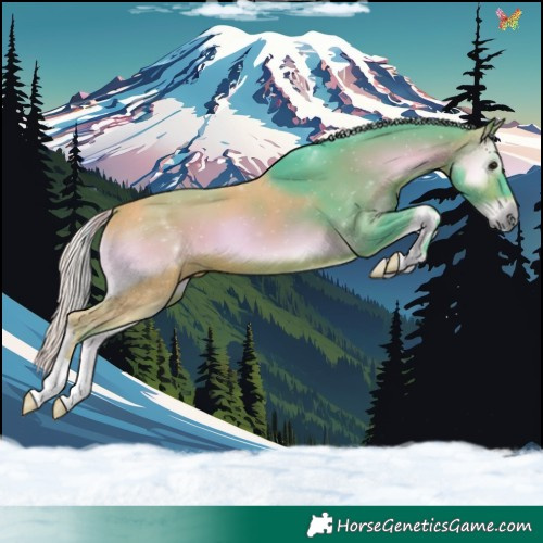 Horse Color:Watercolor Silver Brown Onyx 