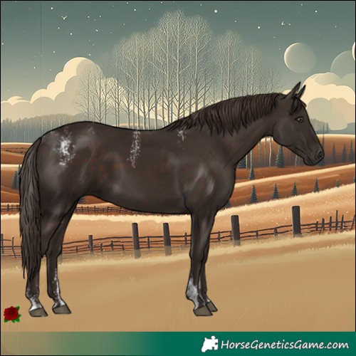 Horse Color:Powder White Liver Chestnut 