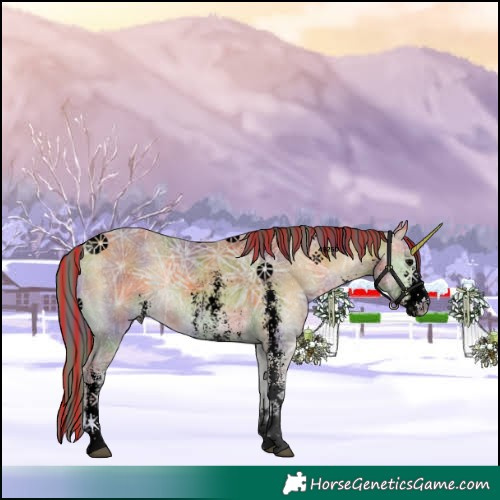 Horse Color:Void Painted Nacre Buckskin Ice Onyx Sabino 