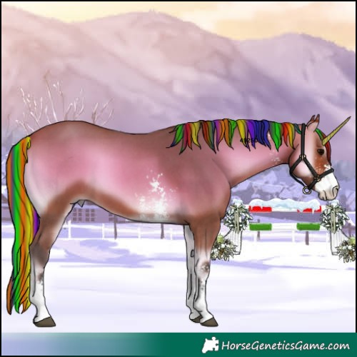 Horse Color:Painted Bay Onyx Sabino 