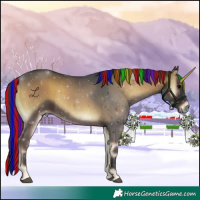 Horse Color:Painted Blue Onyx