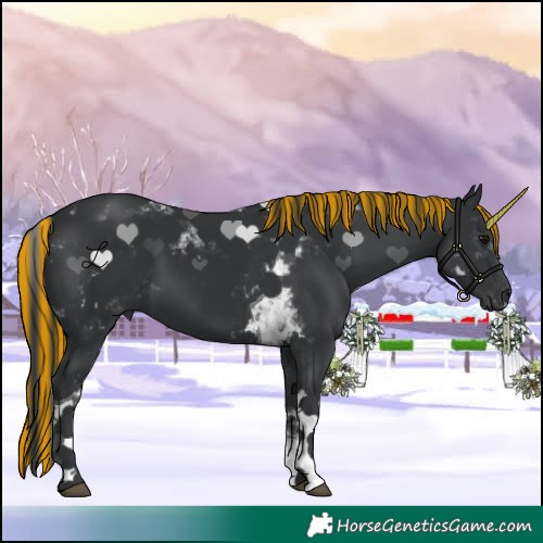 Horse Color:Painted Black Tobiano 