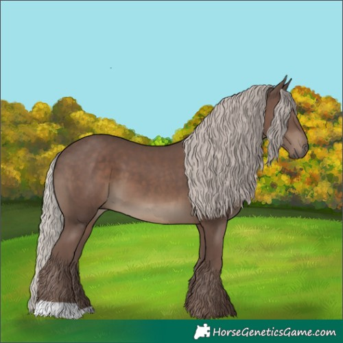Horse Color:Silver Black 