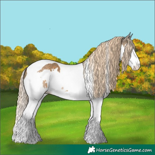 Horse Color:Chocolate Palomino Splash Tobiano 