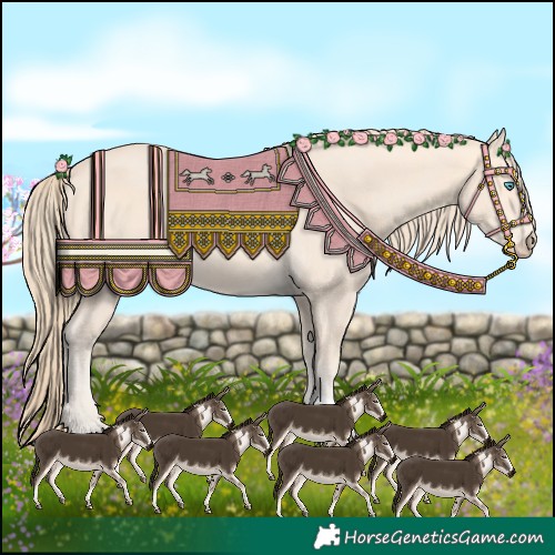 Horse Color:Perlino 