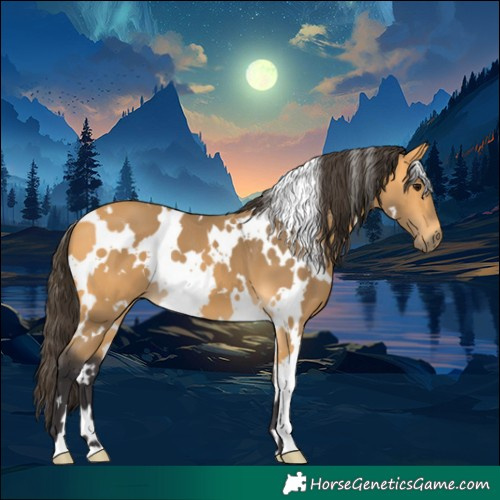 Horse Color:White Spotted Buckskin 