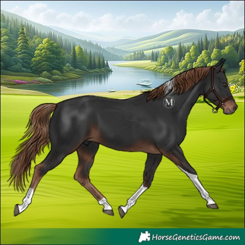 Horse Color:Liver Chestnut Tobiano