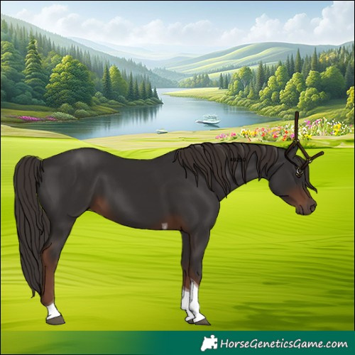 Horse Color:Liver Chestnut Tobiano