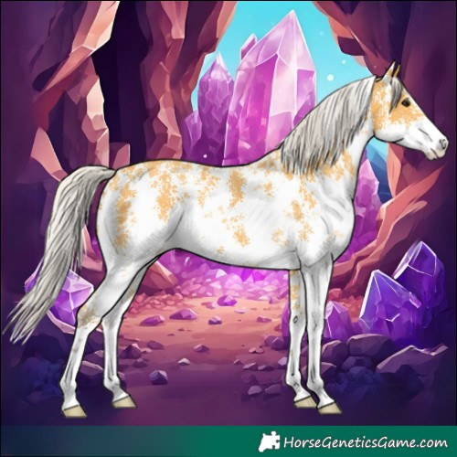 Horse Color:Silver Buckskin Sabino 